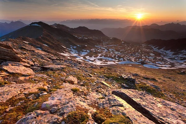 Roter Kogel Dağı Sellrainer Dağları Stubai Alpleri Tyrol Avusturya Avrupa — Stok fotoğraf