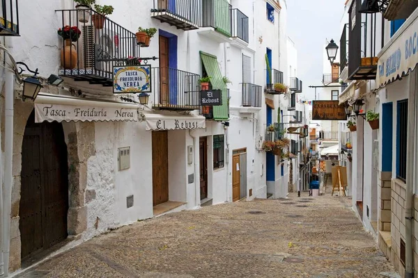 Old Town Peniscola Costa Azahar Spain Europe — Foto Stock