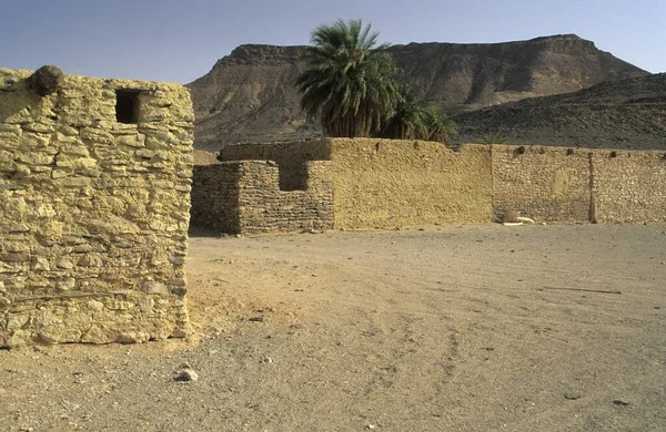 Houses Deserted Oasis Bzemah Bzimah — ストック写真