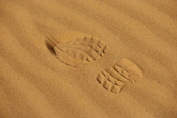 Human Trace Track Sand Texture — Foto de Stock