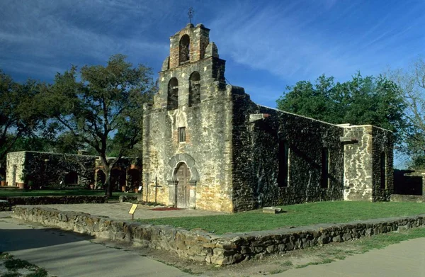 Spanisch Missionchurch Mission Conception 1731 San Antonio Texas Usa North — 图库照片
