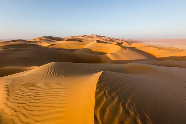 Песчаные Дюны Rub Khali Пустой Квартал Оаэ Азия — стоковое фото