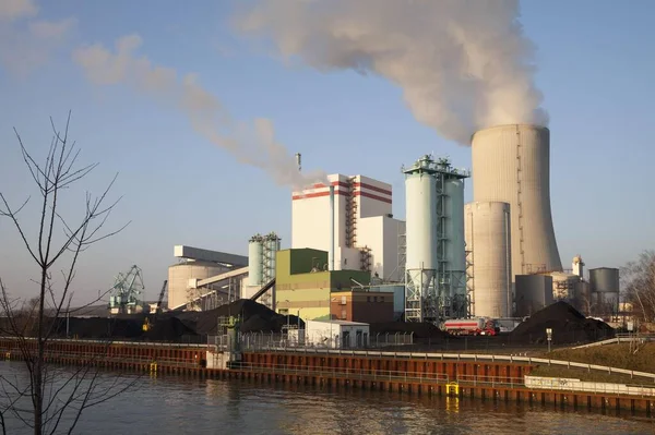 Trianel Coal Fired Power Plant Datteln Hamm Canal Lnen Ruhr — Φωτογραφία Αρχείου