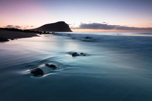 Praia Playa Tejita Atmosfera Matinal Tenerife Ilhas Canárias Espanha Europa — Fotografia de Stock