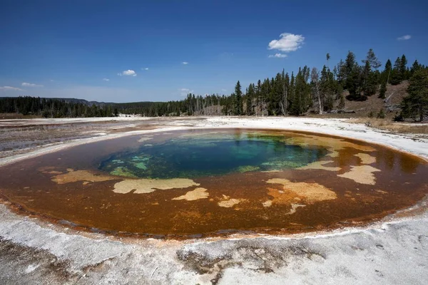 Basen Piękności Kotlina Górnego Gejzera Park Narodowy Yellowstone Wyoming Usa — Zdjęcie stockowe