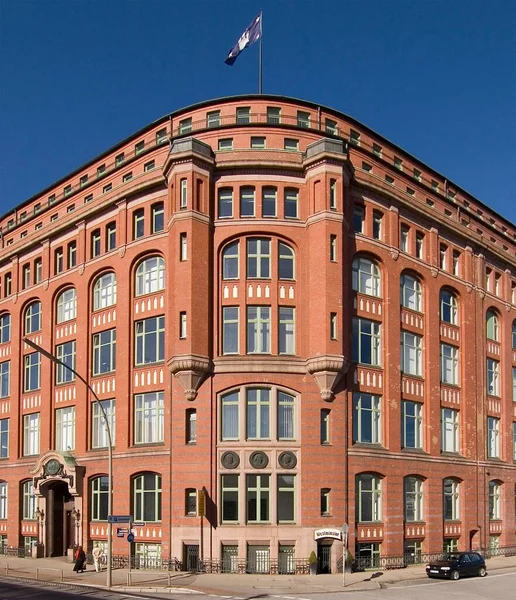 Slomannhaus Traditional Office Building Hamburg Harbour Germany Europe — Stockfoto
