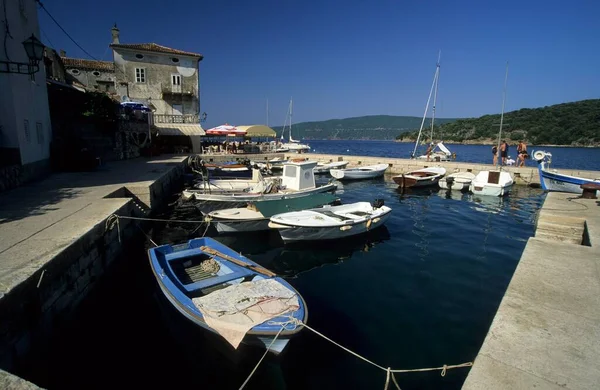 Boats Harbor Valun — Stock fotografie