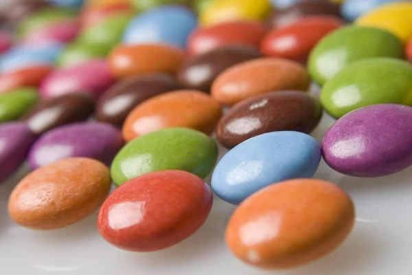 Colourful Candy Coated Sugar Coated Chocolates — Photo