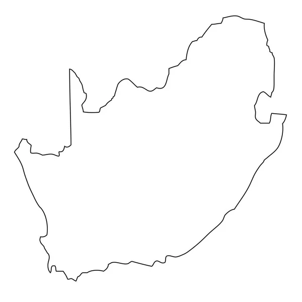 Outline Map South Africa — ストック写真