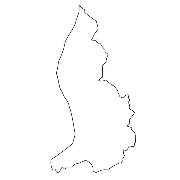 Outline Map Liechtenstein — Φωτογραφία Αρχείου