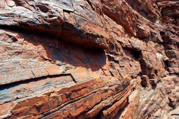 Rocks Kalamina Gorge Karijini National Park Pilbara Region Western Australia — Fotografia de Stock