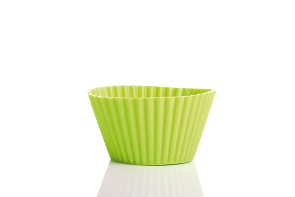 Baking Cup White Background Close View — Stockfoto