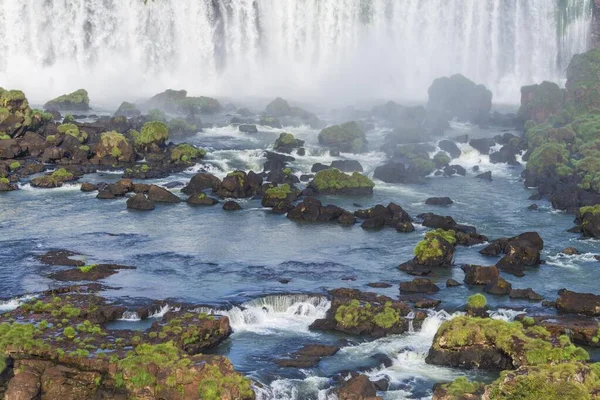 Вид Водоспад Ігуасу Бразильської Сторони Фос Ігуаку Штат Парана Бразилія — стокове фото
