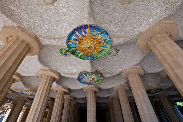 Ceiling Detail Parc Gll Barcelona Spain Europe — Foto de Stock
