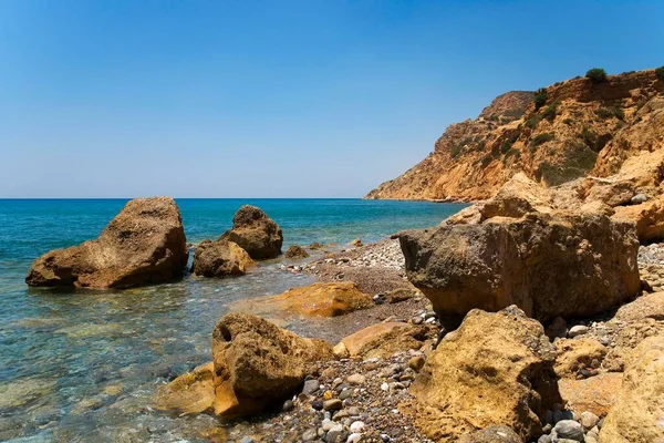 Bay Creta Sul Grécia Europa — Fotografia de Stock