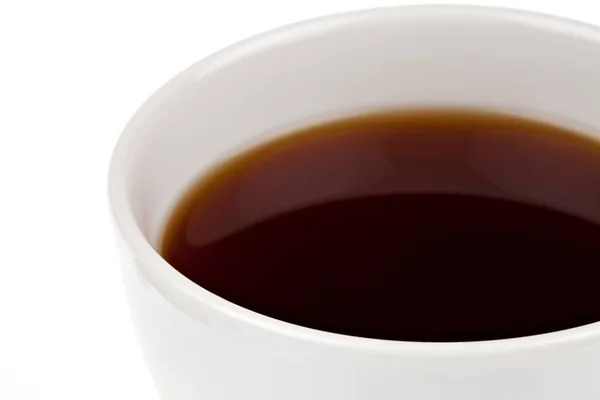 Cup Coffee View White Background — Stockfoto