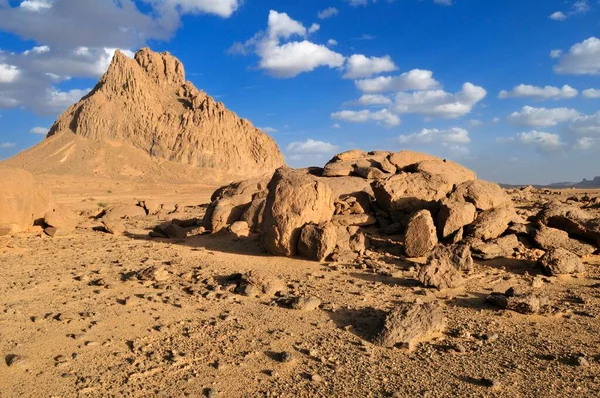 Überreste Eines Vulkans Hoggar Ahaggar Mountains Wilaya Tamanrasset Algerien Sahara — Stockfoto
