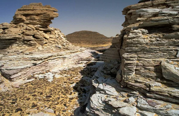 Rock Formations Oasis Bzemah Bzimah — Stockfoto