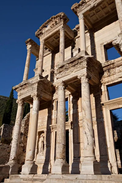 Die Bibliothek Des Celsus Ist Ein Antikes Gebäude Ephesus Izmir — Stockfoto