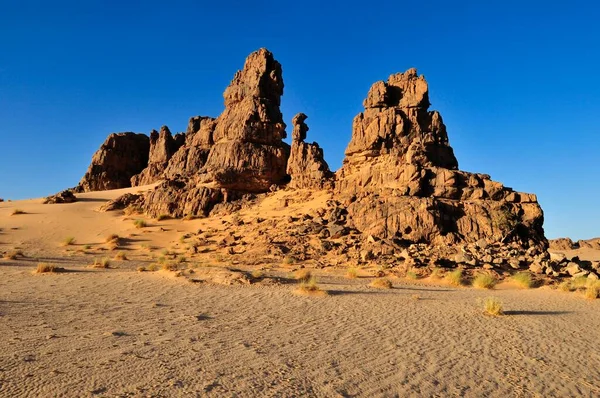 Sandstone Rock Formation Tasset Plateau Tassili Ajjer National Park Unesco — Stock Photo, Image