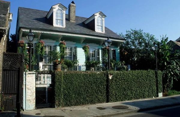 Typical Old House French Quarter New Orleans — Photo