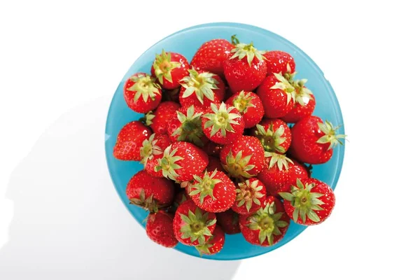 Strawberries Bowl Close View — Stockfoto