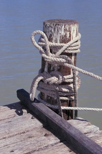 Rope Knot Footbrigde — стоковое фото