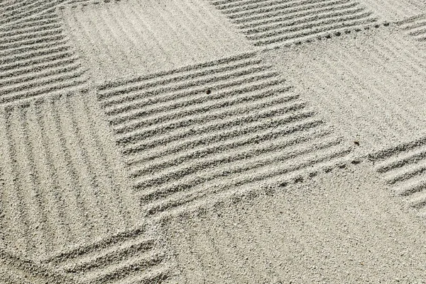 Japanese, patterned sand in a flat level garden, Flat Garden, Hira Niwa, Japan, Asia