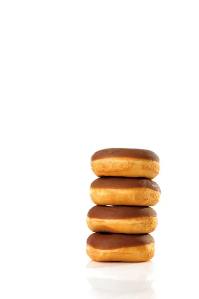 Donuts Mit Milchschokolade Überzogen — Stockfoto