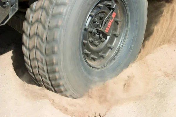 Tire Paws Dust — Foto de Stock