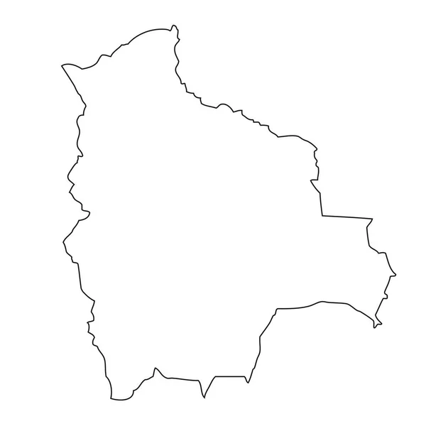 Outline Map Bolivia — Stockfoto