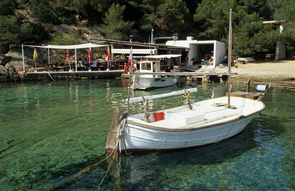 Рыбная Гавань Cala Mastella Ибица — стоковое фото