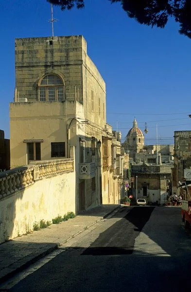 Épületek Victoria Rabat Történelmi Központjában Gozo Sziget Málta Európa — Stock Fotó