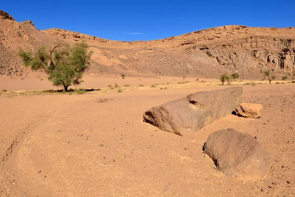 Volcanic Landscape Upper Ouksem Crater Menzaz Tamanrasset Province Algeria Africa — Stockfoto