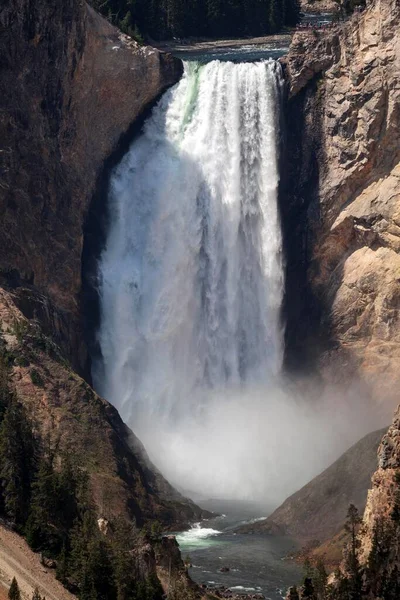 Lower Falls Yellowstone National Park Wyoming Usa North America — ストック写真