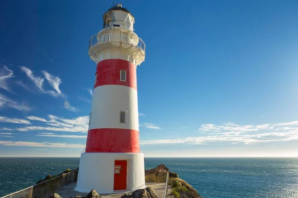 Cape Palliser Lighthouse Cook Strait Cape Palliser Wellington Region New — Stock fotografie