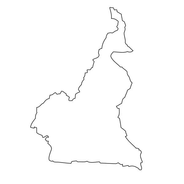 Outline Map Cameroon - Stock-foto