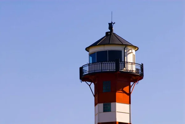 Old Lighthouse River Elbe Altes Land Area Hamburg Lower Saxony — Foto Stock