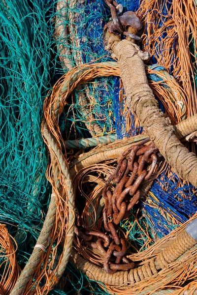 Мбаппе Вид Рыболовных Сетей Крупным Планом — стоковое фото