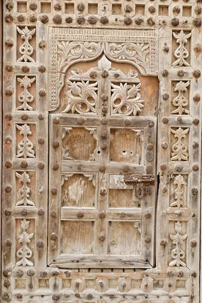 Zabytkowe Drzwi Starym Mieście Mukalla Mukalla Jemen Azja — Zdjęcie stockowe