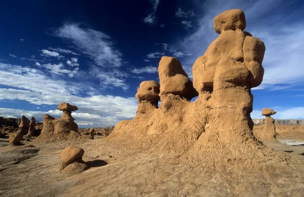Rock Formation Hoodoos Goblin Valley Utah Usa North America — Stockfoto