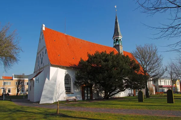 Historic Fishermen Church Clement Church Bsum Dithmarschen District Schleswig Holstein — Stockfoto