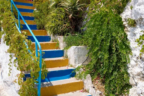 Stairway Greek House Greece Europe — 图库照片