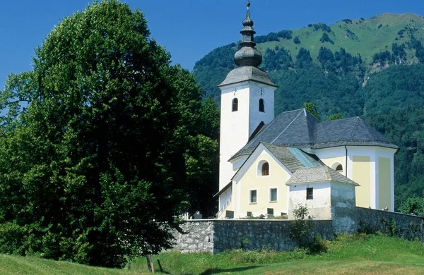 Mountain Church Sorica Gorenjska Region Slovenia Europe — стокове фото