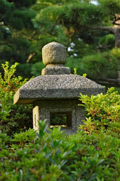 Japanese Stone Lantern Japanese Garden Klein Flottbek Botanical Garden Hamburg — 图库照片