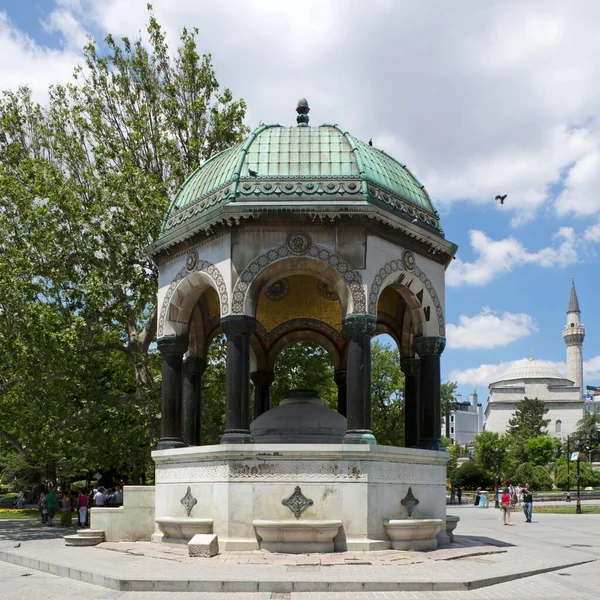 German Fountain Turkish Alman Cesmesi Pavilion Style Fountain Northern End — стоковое фото