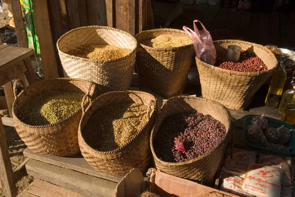 Market Putao Kachin State Myanmar Asia — Stockfoto