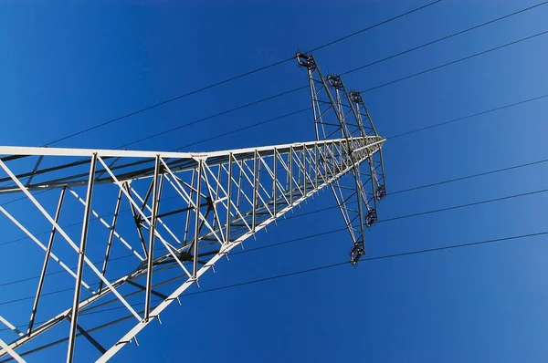 Elektrische Pylon Bergkamen Noordrijn Westfalen Duitsland Europa — Stockfoto