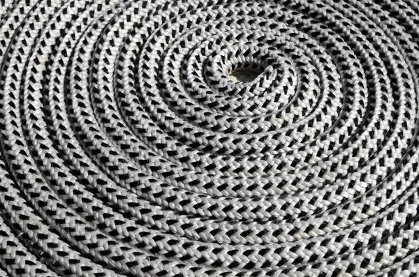 Accurately Coiled Rope Close Texture — Stock Photo, Image