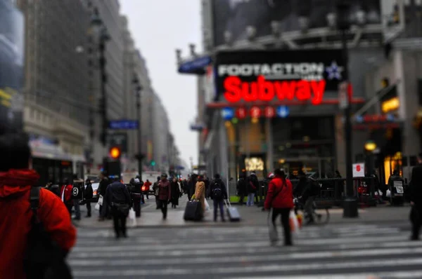 Street Scene New York Usa North America — Foto de Stock